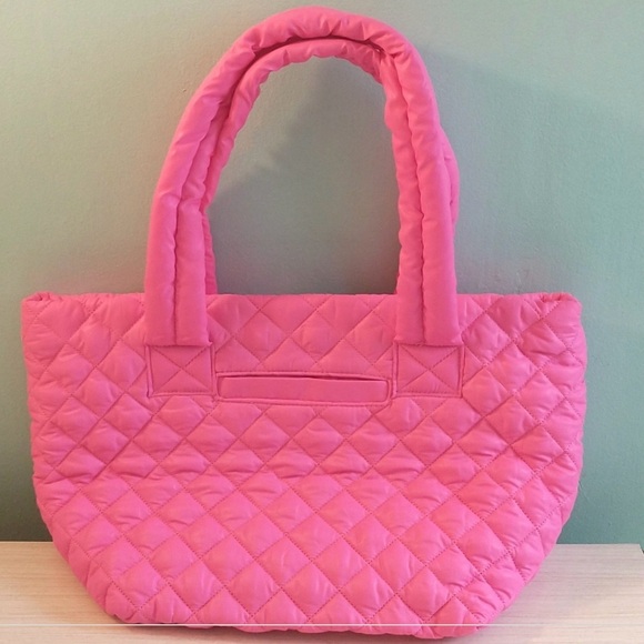 Mz Wallace Metro Delux Inspired Jill & Ally tote Hot Pink NWT - Picture 4 of 10